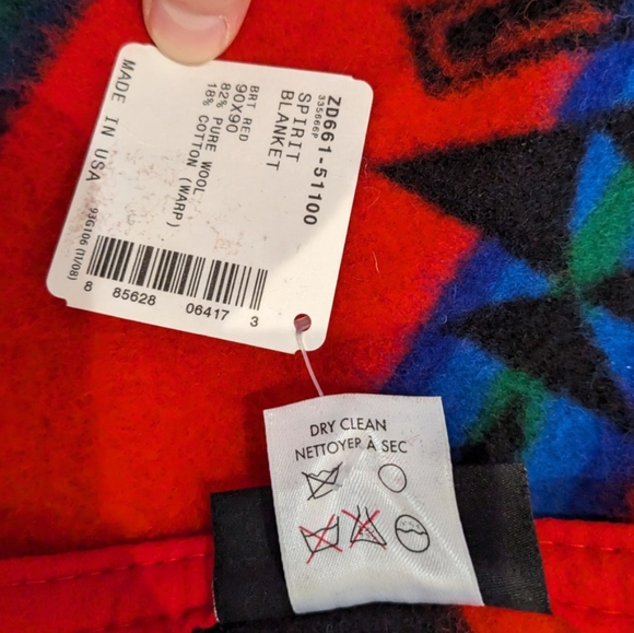 Rare - Pendleton wool blanket, retired Spirit pattern- 90x90 - Picture 8 of 13